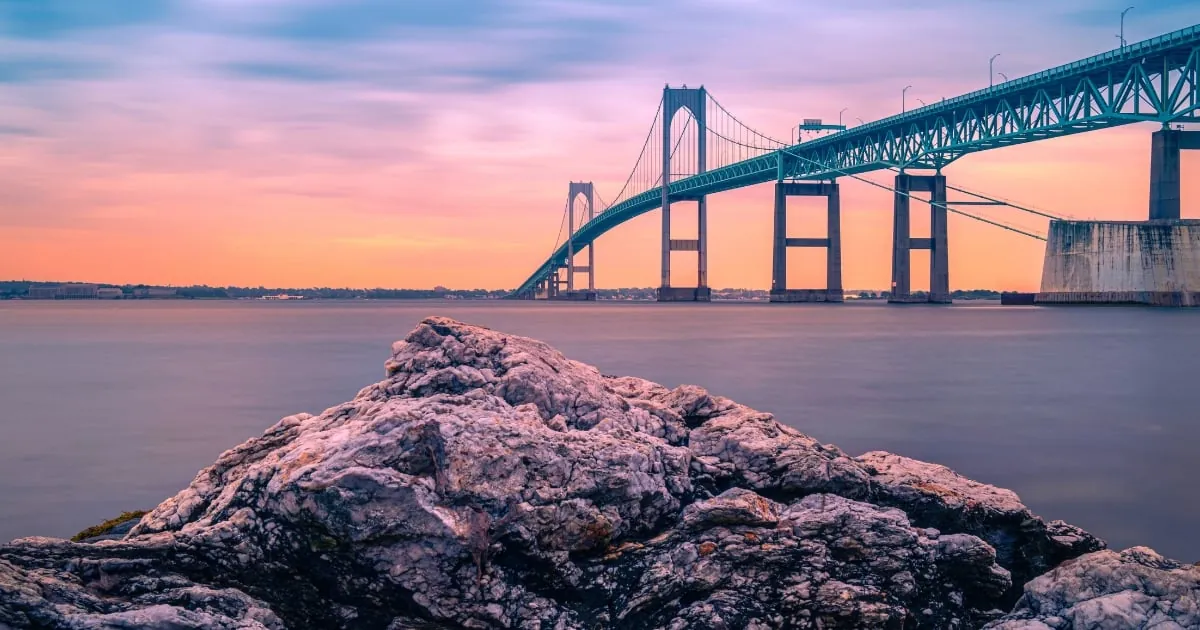 Sunset in Newport RI.