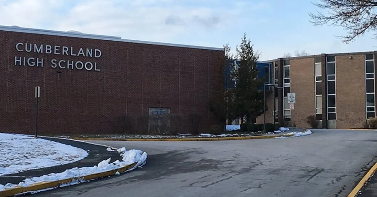 The exterior of Cumberland High School